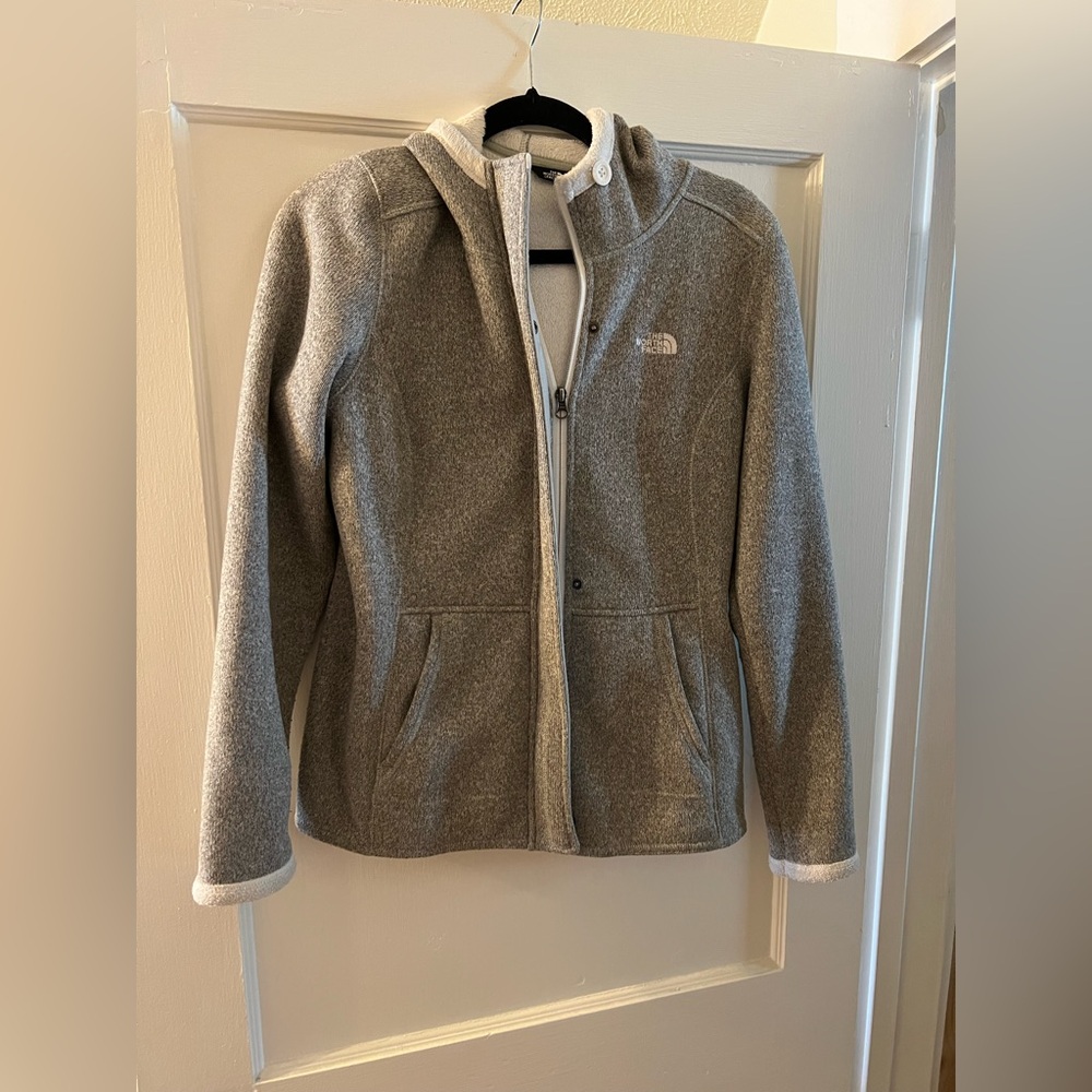 The North Face Heather Gray Hooded Jacket
